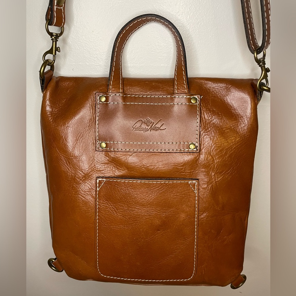Patricia Nash Leather Convertible Backpack Gem